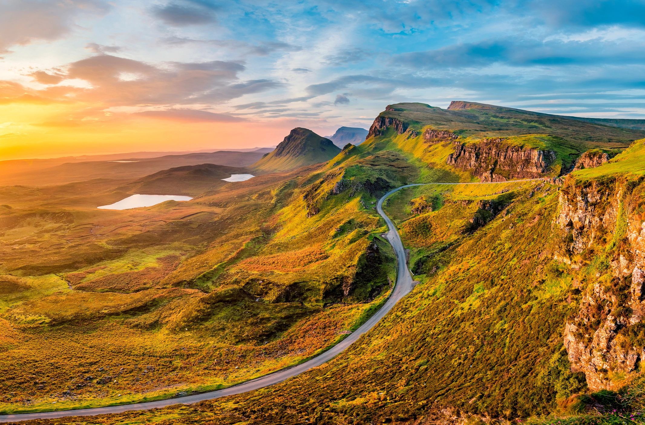 Road at Quiraing on the Isle of Skye