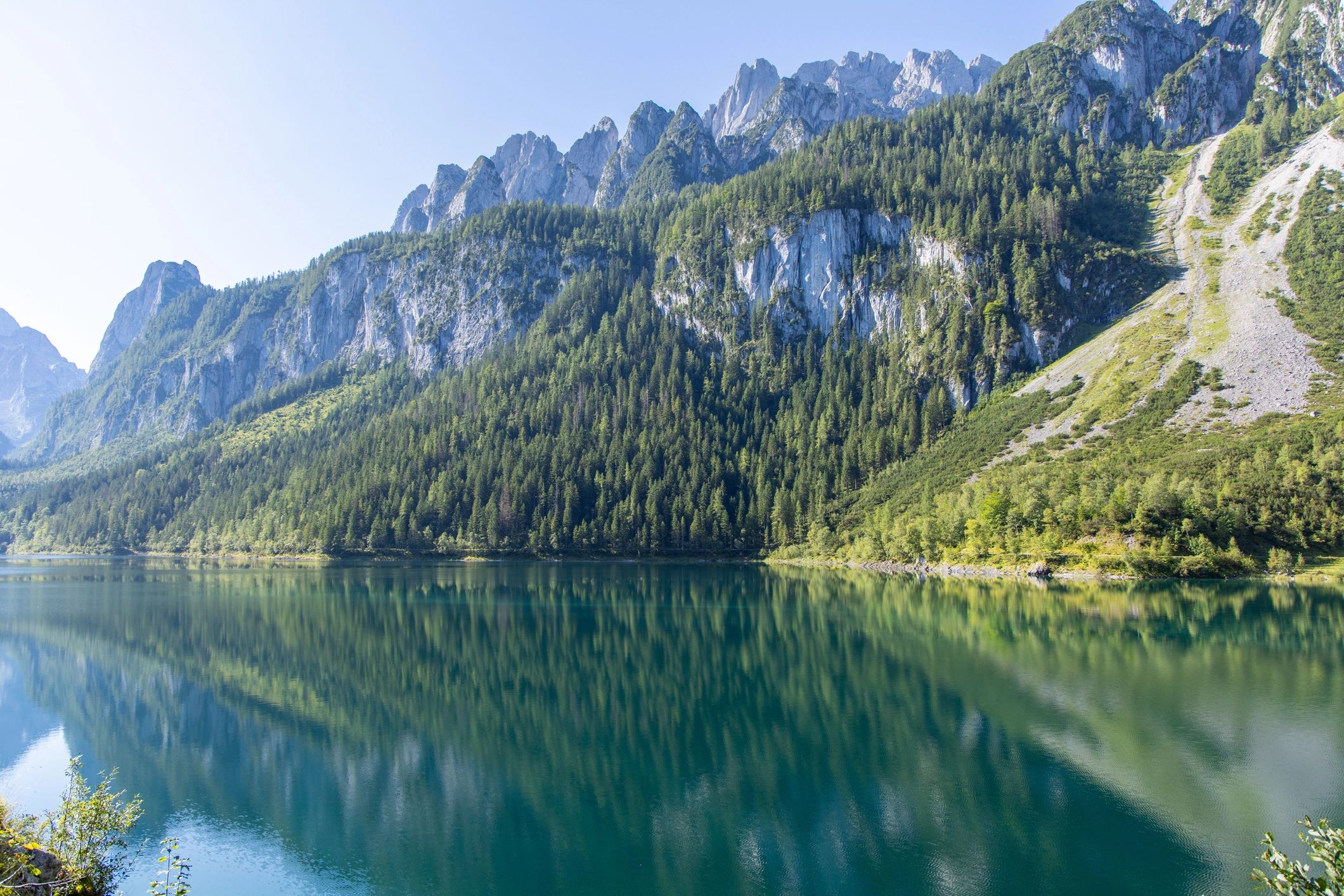 Serene mountain lake in Austria