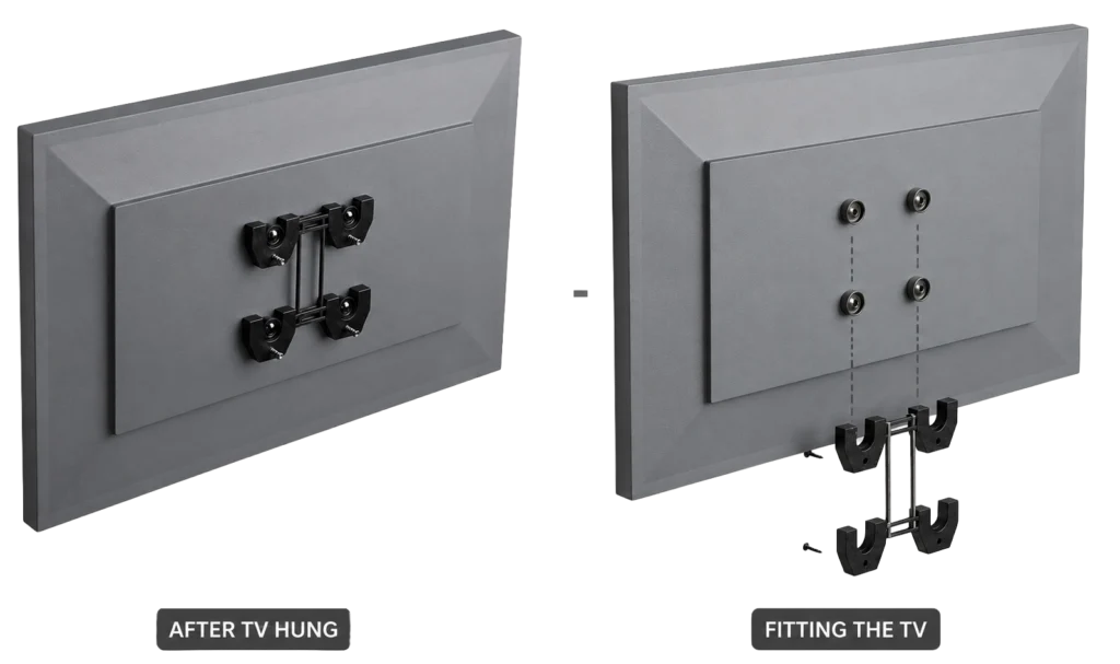 Easy Lift VESA Mount - lightweight, easy to store your TV prior to travel - caravan or motorhome TV Wall Mount
