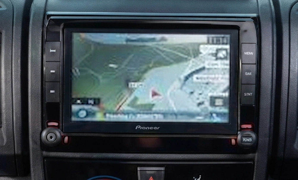 Fiat Ducato dashboard audio and infotainment system display