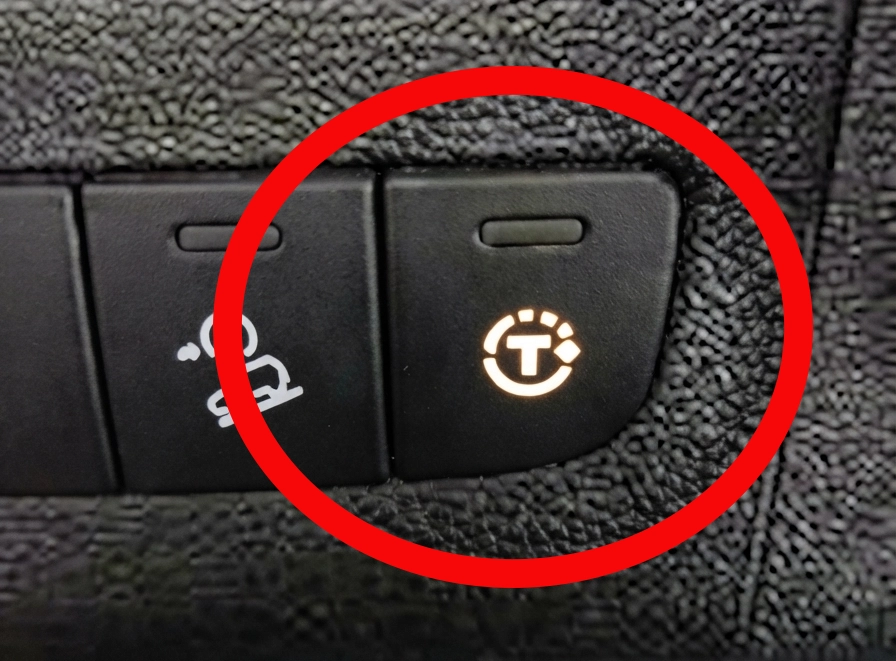 Fiat Ducato traction control and off-road assistance button panel