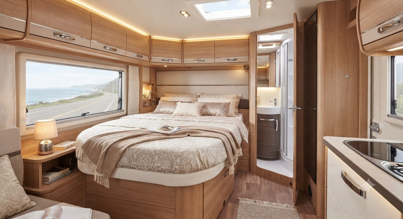Fixed French bed style interior