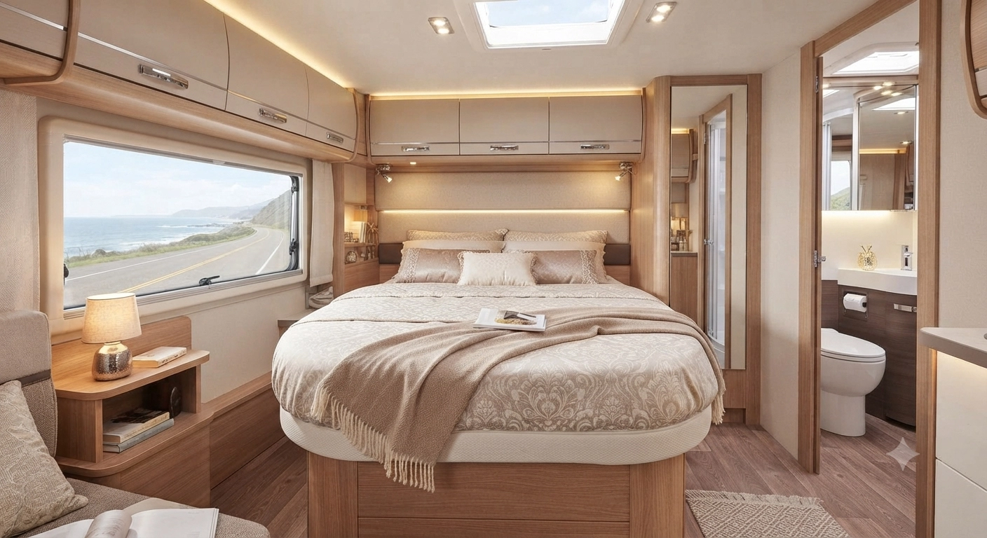 Island bed style interior