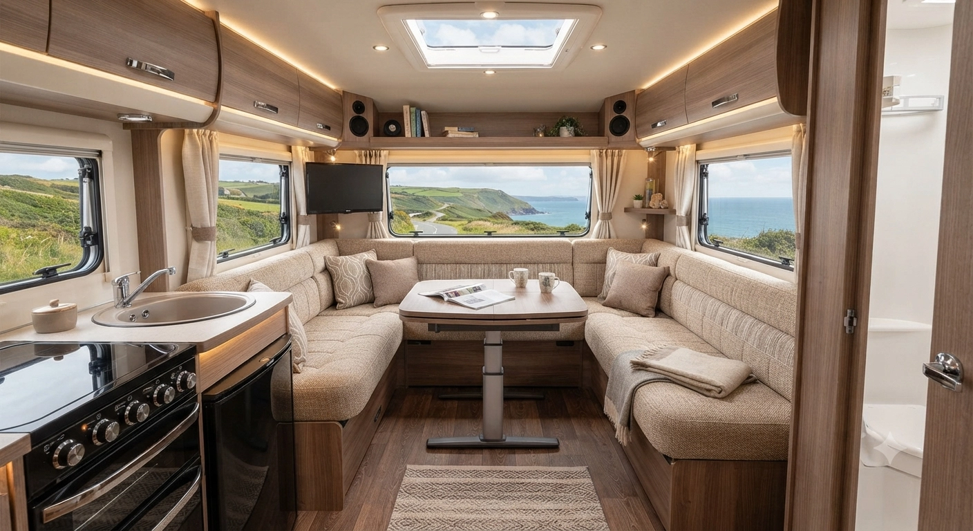 Rear lounge style interior