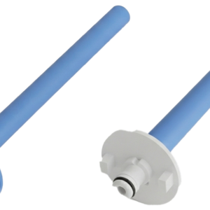 Water Filler Cap With Hose Fitting 32mm Neck Hozelock type in blue and white
